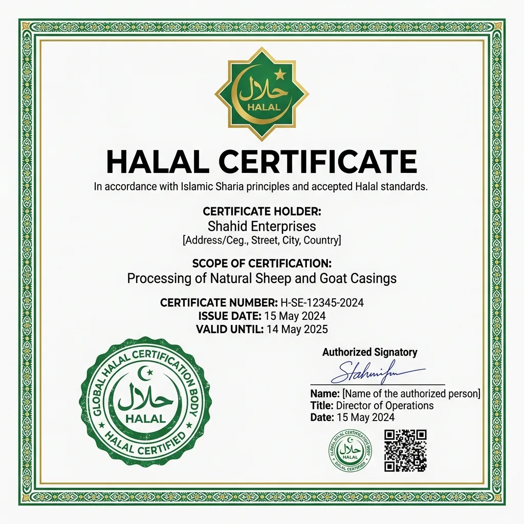 Halal Certified Document
