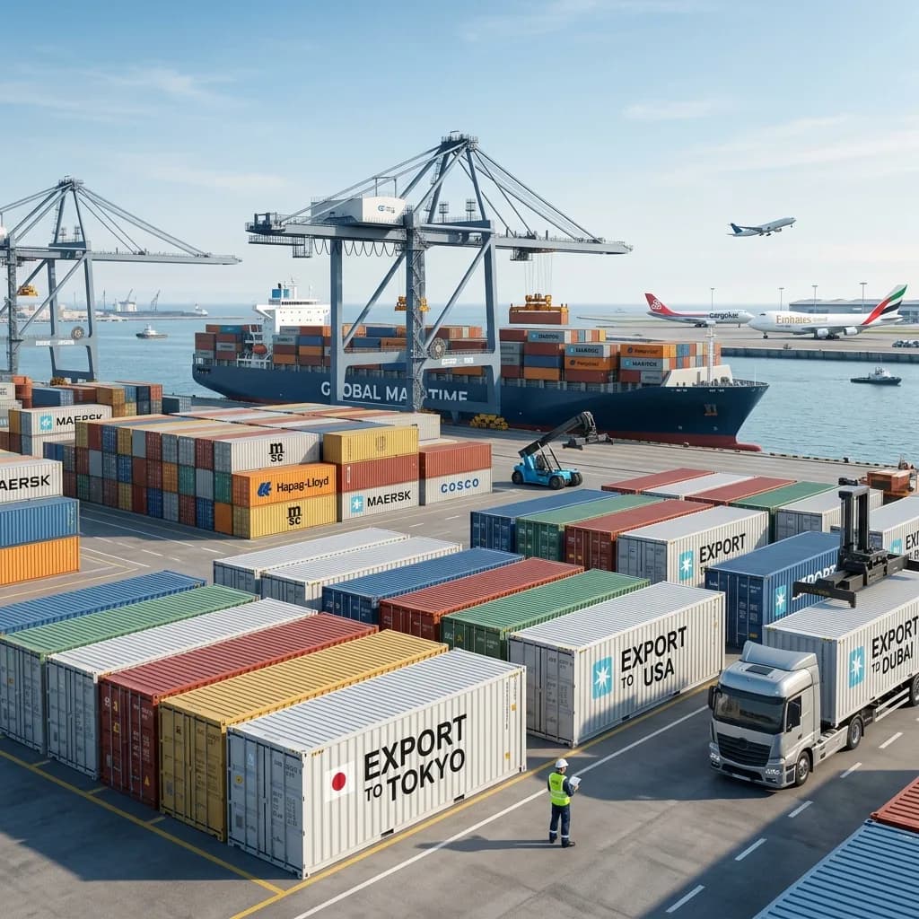 Shahid Enterprises international export network covering Europe, Middle East and beyond